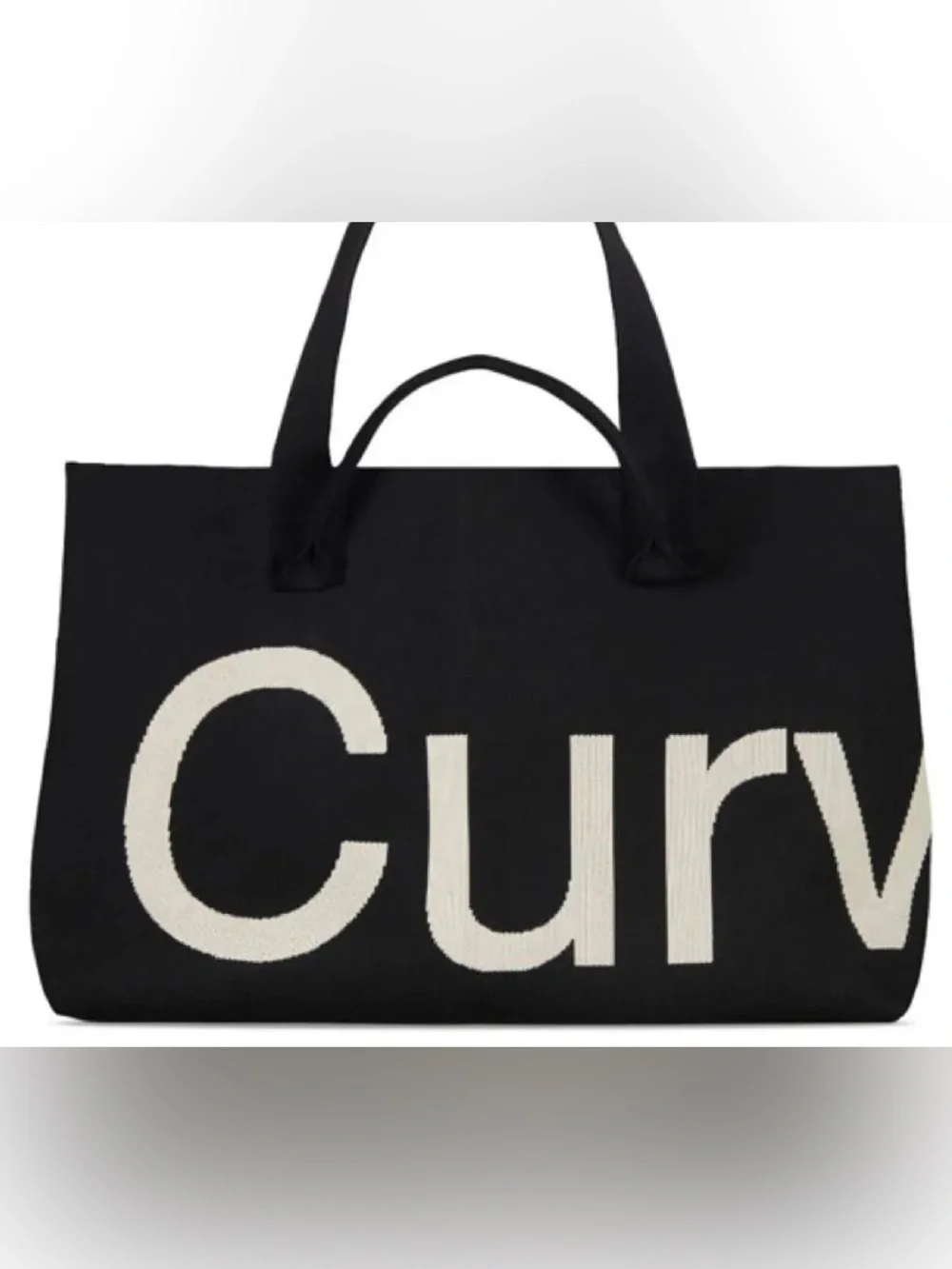 Curves by Sean Brown Black Tote